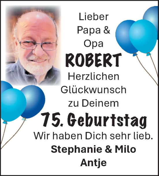 Glückwunschanzeige von Robert  von EZ