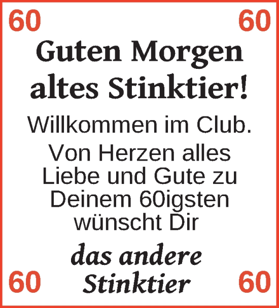 Glückwunschanzeige von Geburtstag  von BM