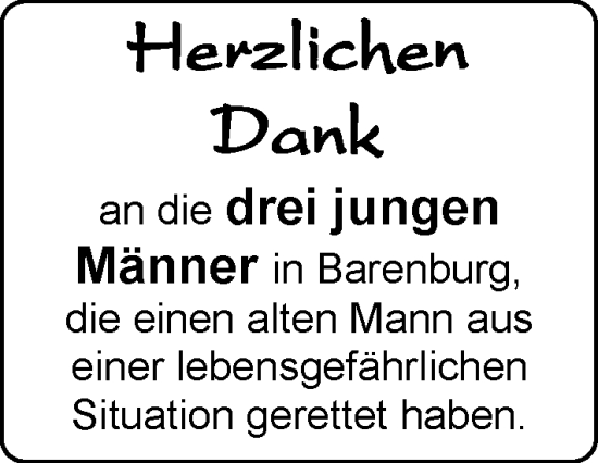 Glückwunschanzeige von Herzlichen Dank  von EZ