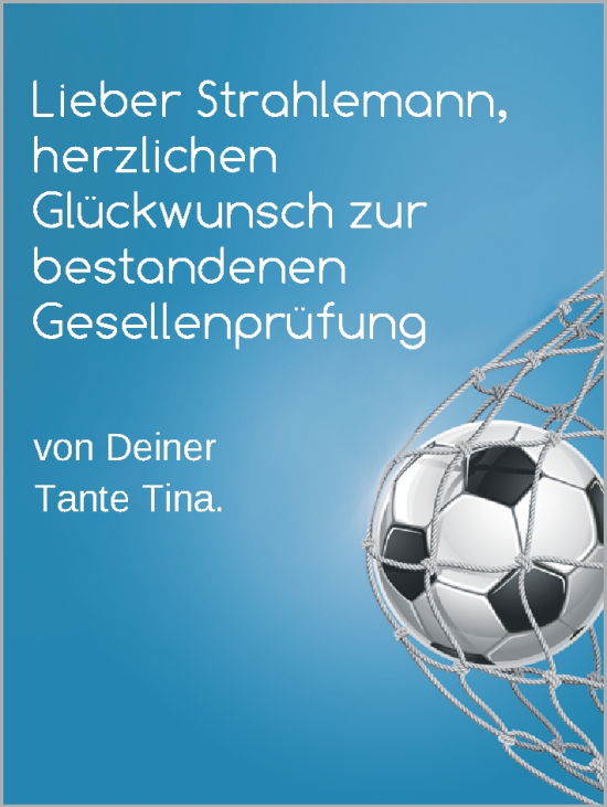 Glückwunschanzeige von Strahlemann  von BM